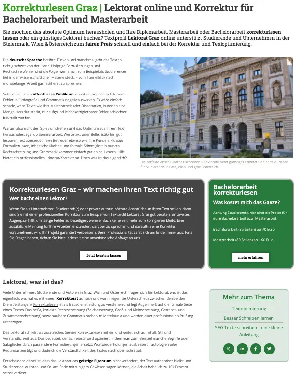 SEO Content erstellen übersichtliches Layout