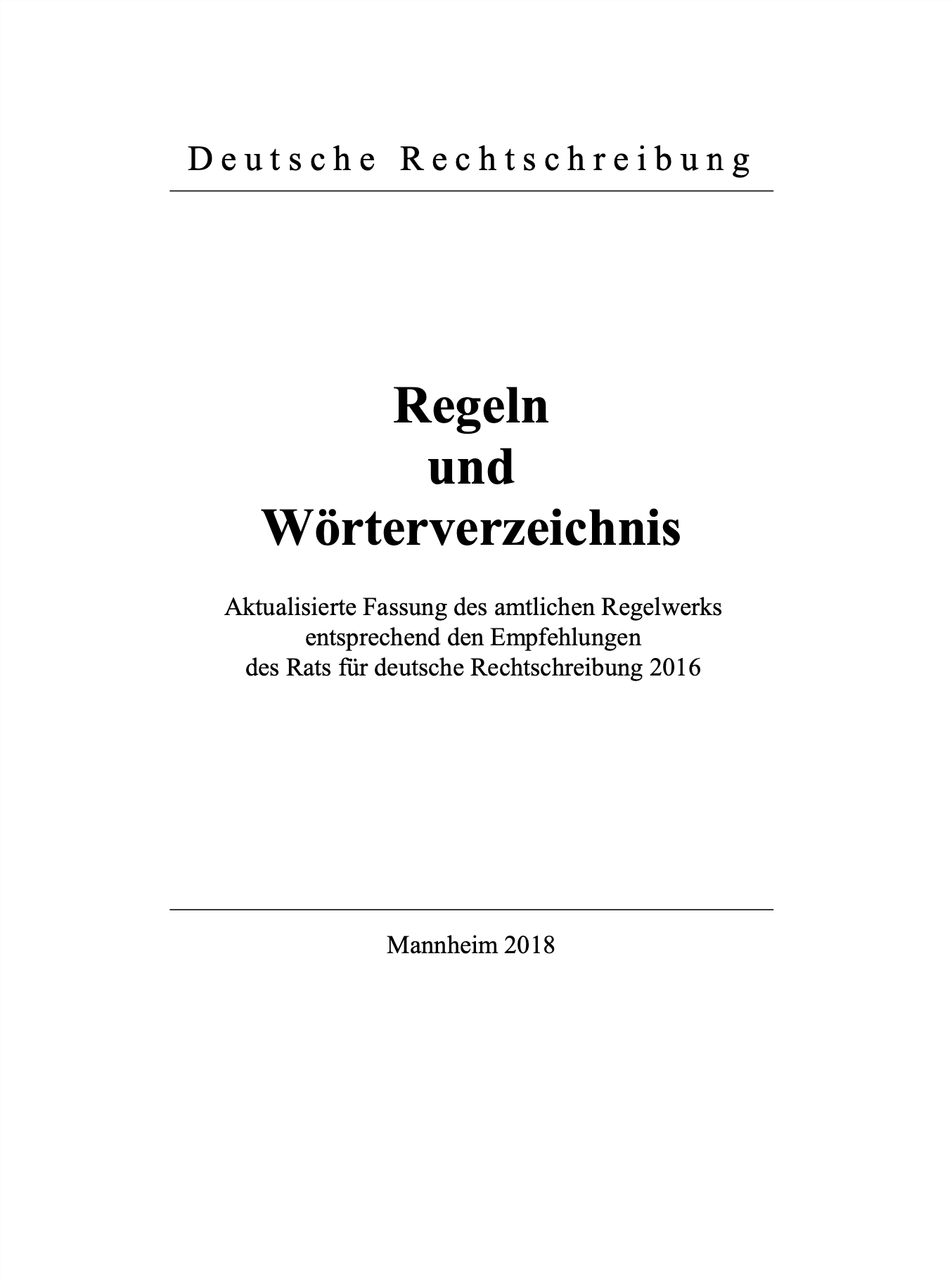 Korrekturlesen Amtliches Regelwerk deutscher Rechtschreibrat