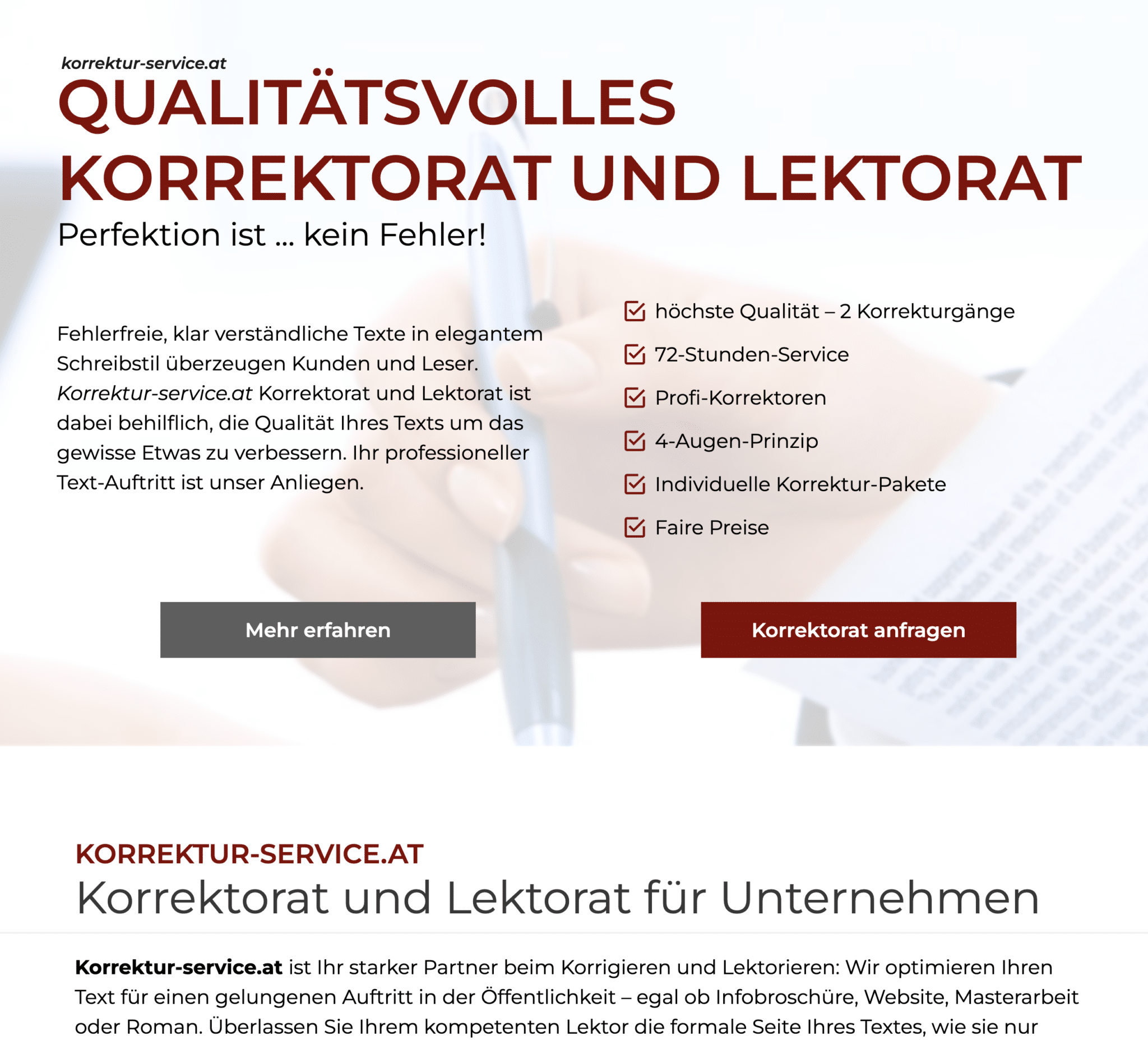 SEO Textagentur Textprofil Texter Österreich Wien Graz Innsbruck Referenzen
