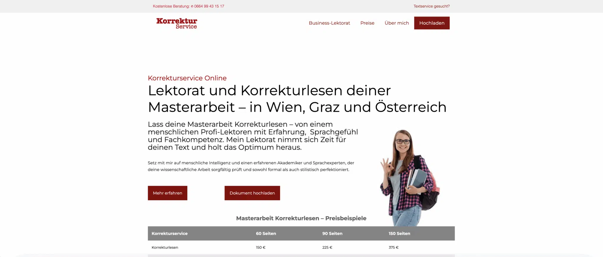 Korrekturservice Lektorat Webdesign von Textprofil