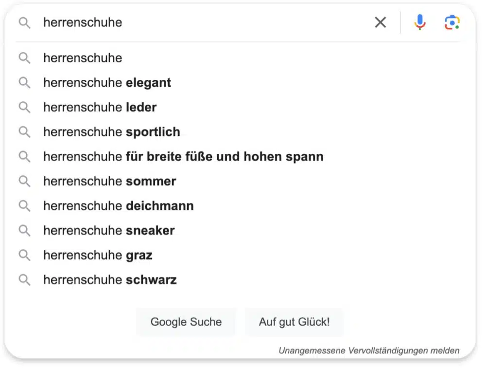 Google Suggest Keyword Recherche SEO